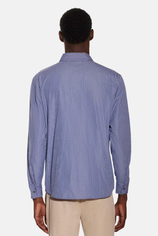  블루&크림 셔츠 WVBCM2489T NAVY WHITE STRIPE - BLUE&CREAM