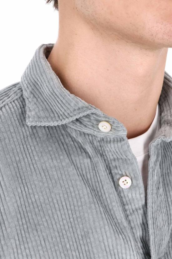 25FW 피나모레 셔츠 SAL4TP 430007 A5062G 2188 Grey - FINAMORE