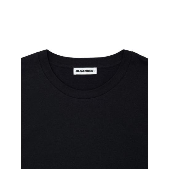  질샌더 긴팔 티셔츠 질 샌더 블랙 코튼 - JIL SANDER