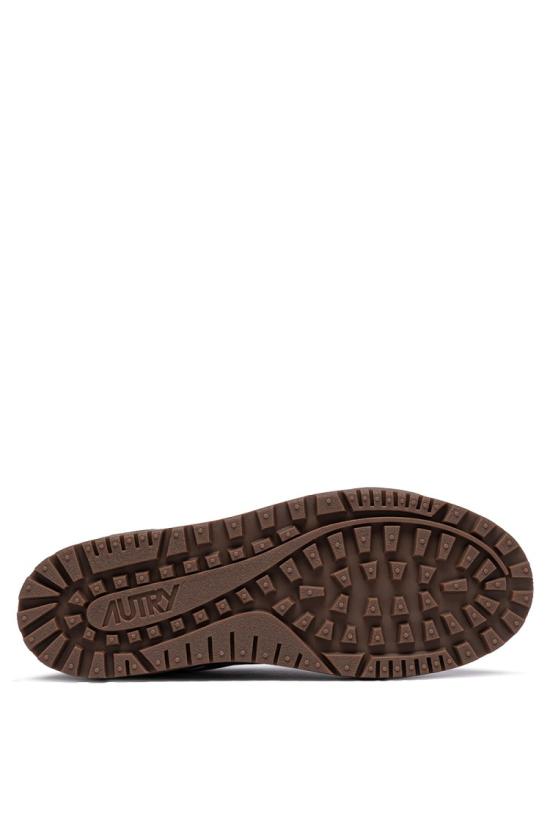 25FW 오트리 WILDPACE 로우 스니커즈 립스탑 나일론 가죽 LDLM RU08DKBL BLK Black - AUTRY