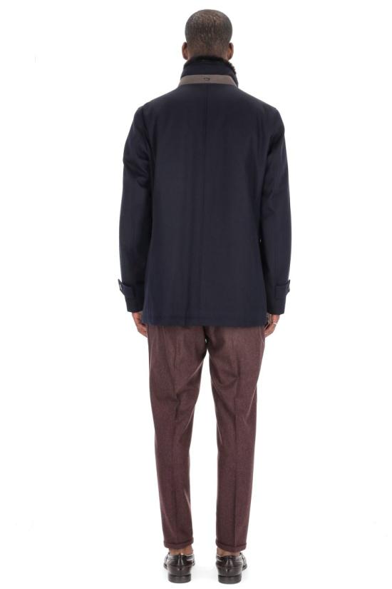 25FW 에르노 사선 울 카코트 IM000369U 331869200 Black - HERNO