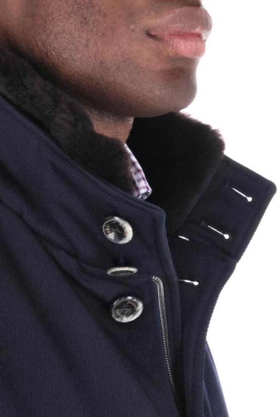25FW 에르노 사선 울 카코트 IM000369U 331869200 Black - HERNO