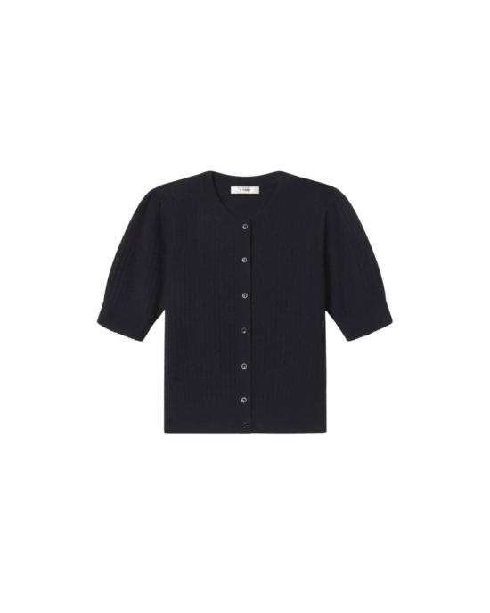  프레임 가디건 S/S 체인 포인트엘  네이비