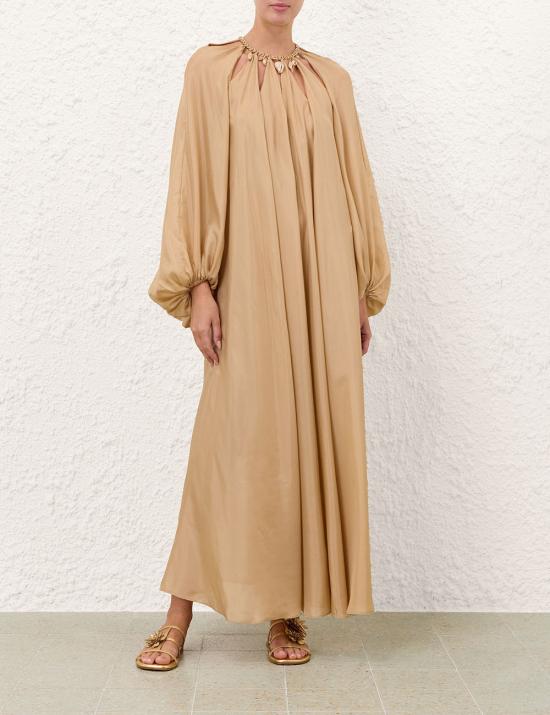 26FW 짐머만 미디 원피스 7592DSS263 CHP Beige - ZIMMERMANN