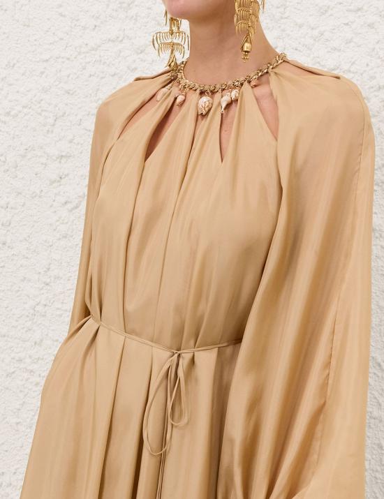 26FW 짐머만 미디 원피스 7592DSS263 CHP Beige - ZIMMERMANN