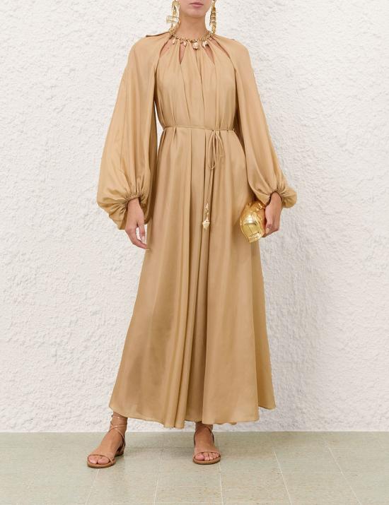 26FW 짐머만 미디 원피스 7592DSS263 CHP Beige - ZIMMERMANN