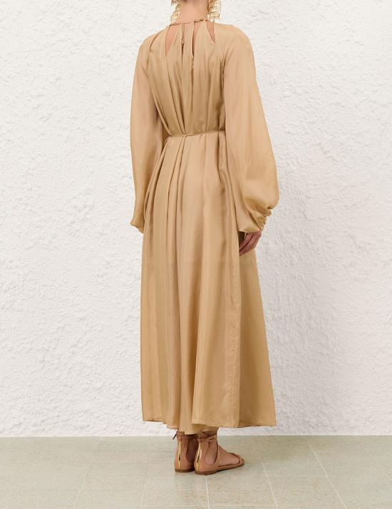 26FW 짐머만 미디 원피스 7592DSS263 CHP Beige - ZIMMERMANN
