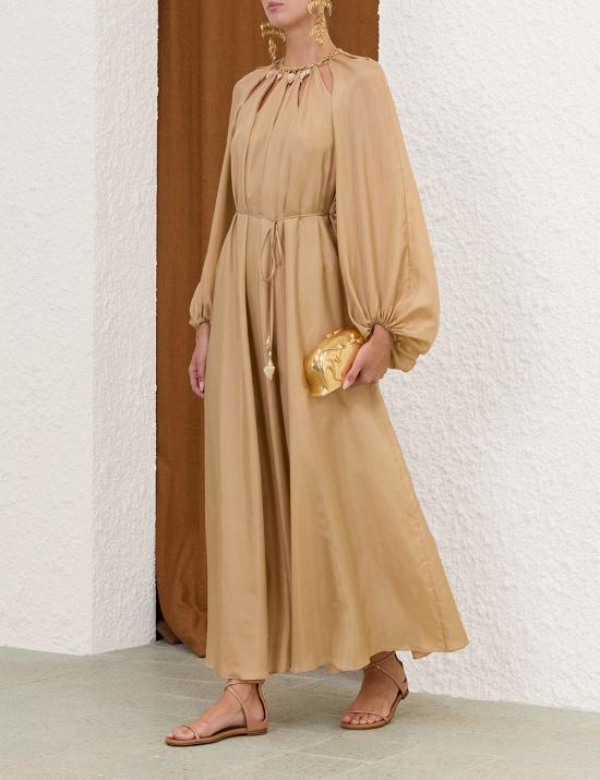 26FW 짐머만 미디 원피스 7592DSS263 CHP Beige - ZIMMERMANN
