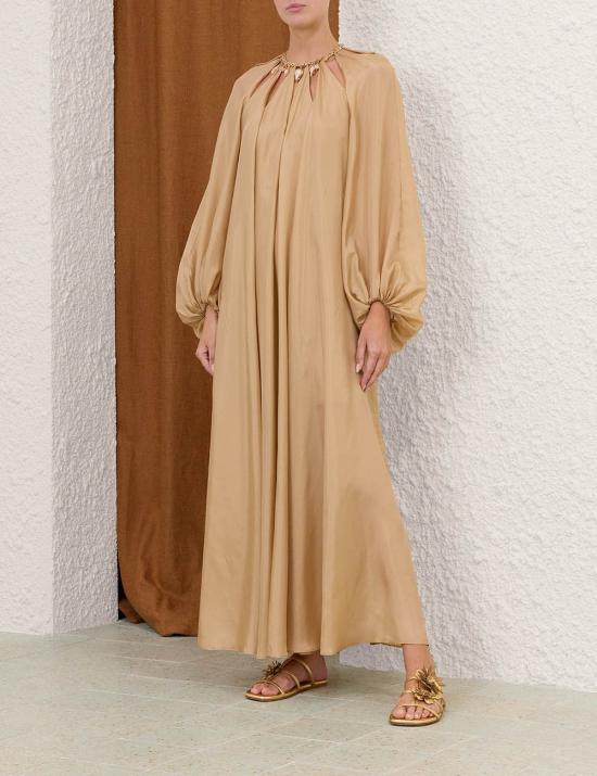 26FW 짐머만 미디 원피스 7592DSS263 CHP Beige - ZIMMERMANN