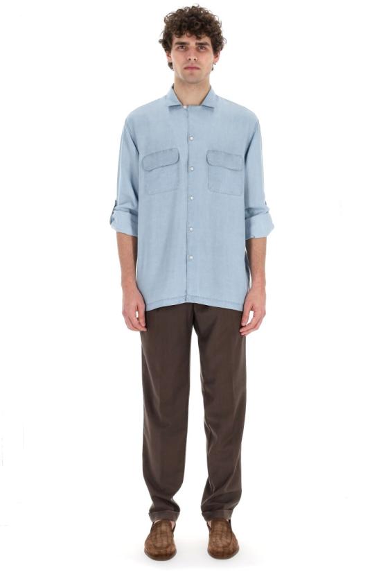 25SS 오피신 제네랄 셔츠 MSHI031LIGHT BLUE - OFFICINE GENERALE