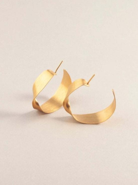  Luisa Lopez 이어링 루이사 로페즈 에스테라 라지 후프  골드 - OTHER BRANDS