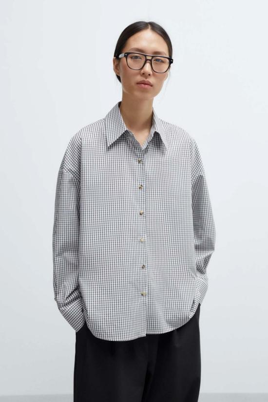  코데라 셔츠 코르데라 오버사이즈 비시 셔츠 그레이 - CORDERA