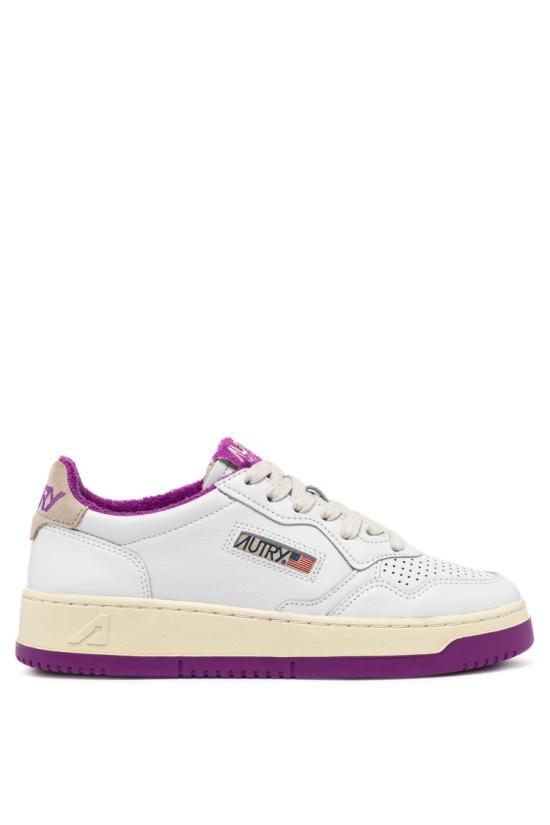 25SS 오트리 메달리스트 로우 레더 스니커즈 AULW VS04WHT HYVL White