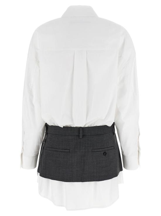  알렉산더 왕 숏 원피스 프리스타일 셔츠 드레스 멀티컬러 - ALEXANDER WANG