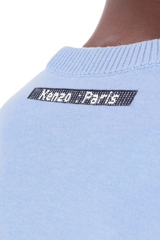 25FW 겐조 니트웨어 FF65PU7473CE64 Blue - KENZO