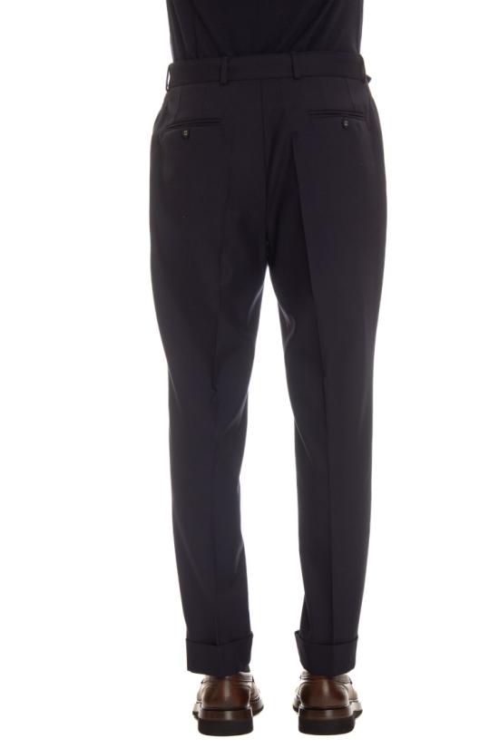  오피신 제네랄 스트레이트 팬츠 MTLG469DARK NAVY Black - OFFICINE GENERALE