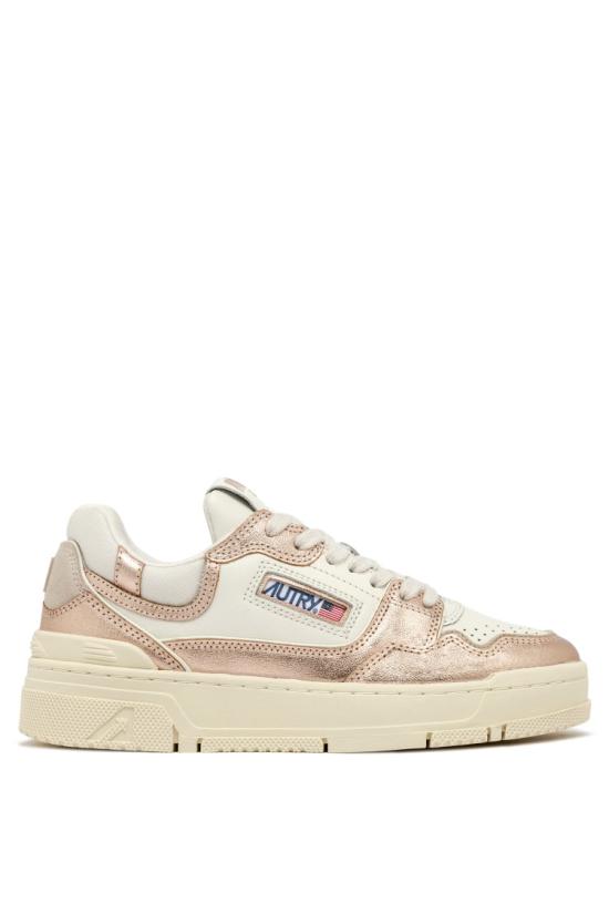 25SS 오트리 CLC 로우탑 레더 스니커즈 ROLW MB03WHT COPPER Neutrals