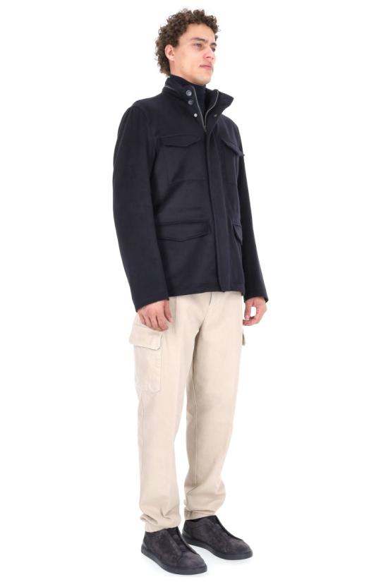 25FW 에르노 울 캐시미어 & 에코에이지 필드 자켓 FI000128U 333189200 Black - HERNO