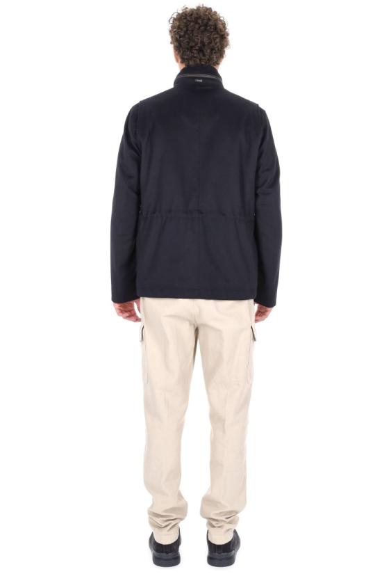 25FW 에르노 울 캐시미어 & 에코에이지 필드 자켓 FI000128U 333189200 Black - HERNO