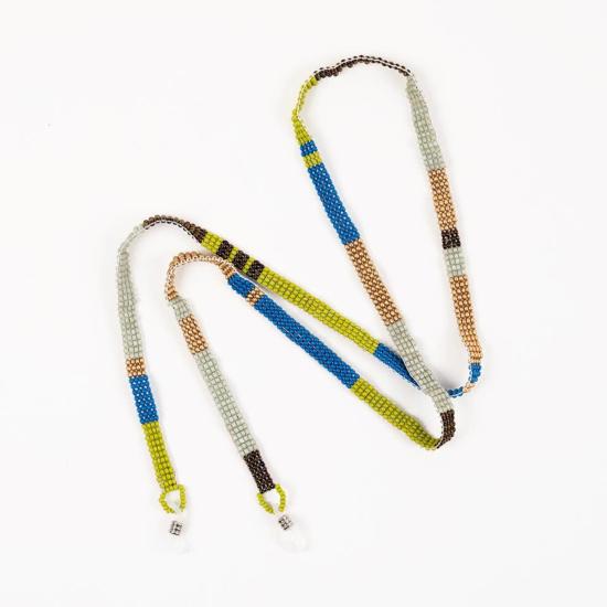  Altiplano 가죽소품 알티플라노 비즈 장식 컬러 블록 끈