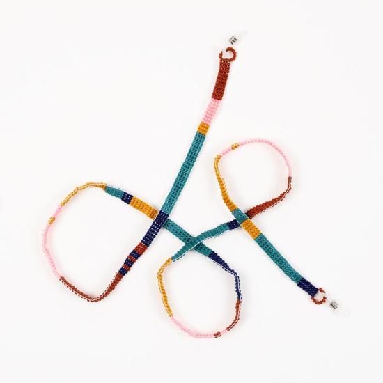  Altiplano 가죽소품 알티플라노 비즈 장식 컬러 블록 끈 - OTHER BRANDS