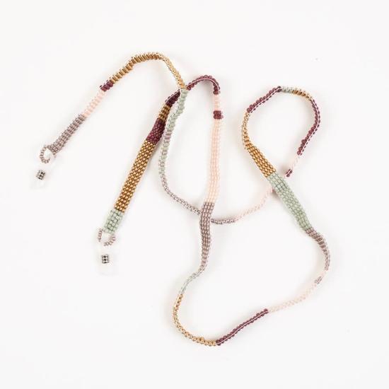  Altiplano 가죽소품 알티플라노 비즈 장식 컬러 블록 끈 - OTHER BRANDS