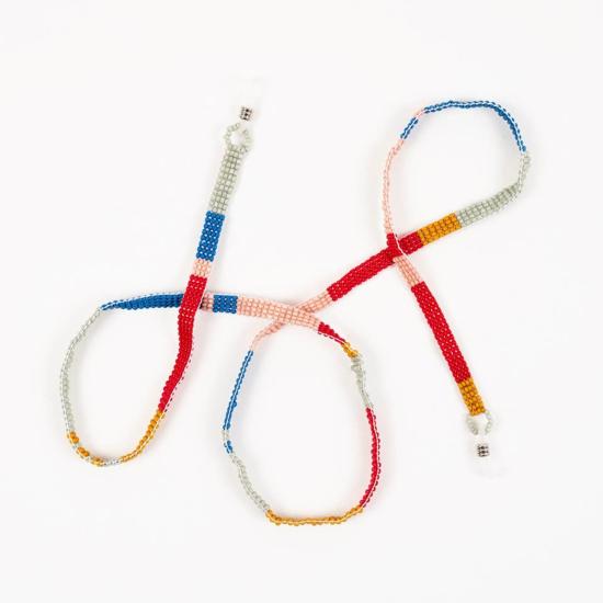  Altiplano 가죽소품 알티플라노 비즈 장식 컬러 블록 끈 - OTHER BRANDS
