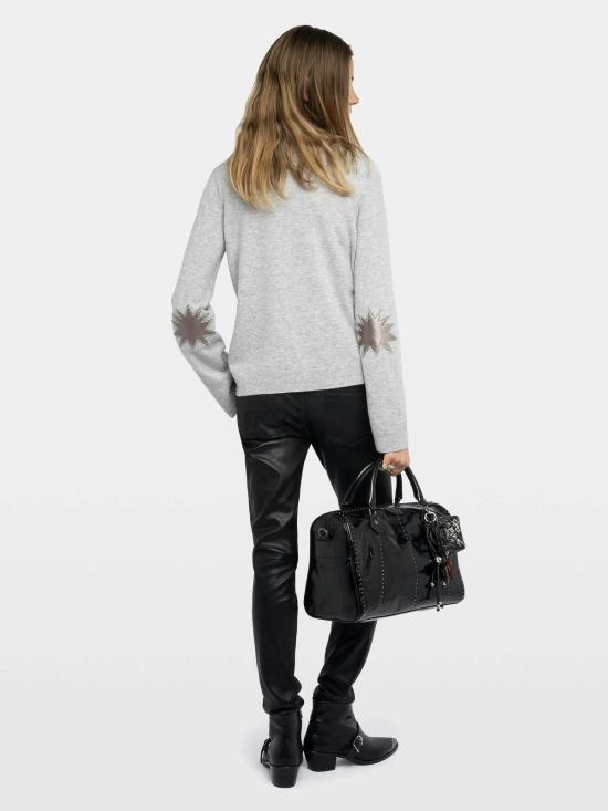  자딕앤볼테르 스웨터 Zadig & Voltaire Cara  라이트 그레이 - ZADIG & VOLTAIRE