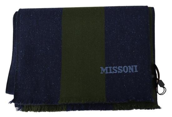  미소니 머플러/스카프 미쏘니 울 넥랩 숄 스카프 그린 - MISSONI