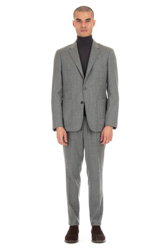  에르메네질도제냐 수트 624713A6 2XPYGX8 Grey