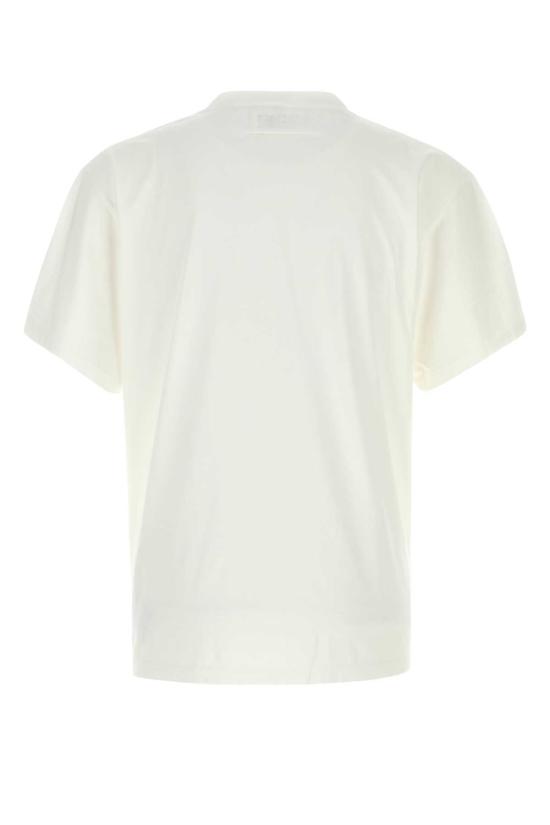  MM6 메종마르지엘라 반팔 티셔츠 Mm6 메종 마르지엘라 코튼 티셔츠 오프화이트 - MM6 MAISON MARGIELA