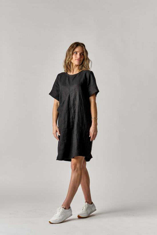  파뮤트 어패럴 미디 원피스 Pamut Apparel Usa Paris 드레스 차콜