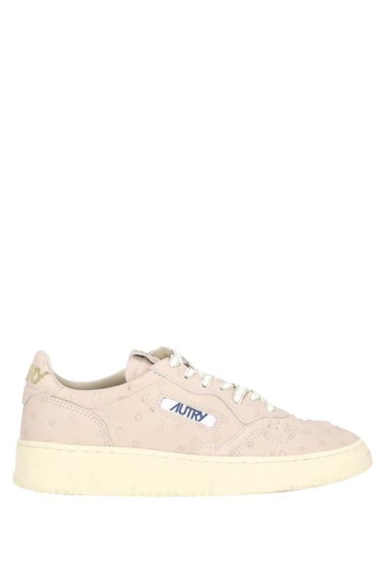 25FW 오트리 메달리스트 로우 레더 스니커즈 AULW OT02WOODASH Neutrals