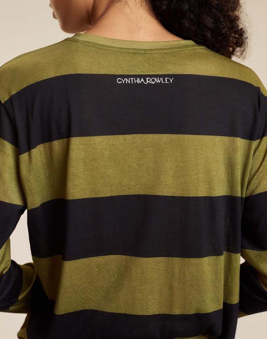  신시아 로리 긴팔 티셔츠 신시아 로울리 긴팔 데일리 티셔츠 Blkobr - CYNTHIA ROWLEY