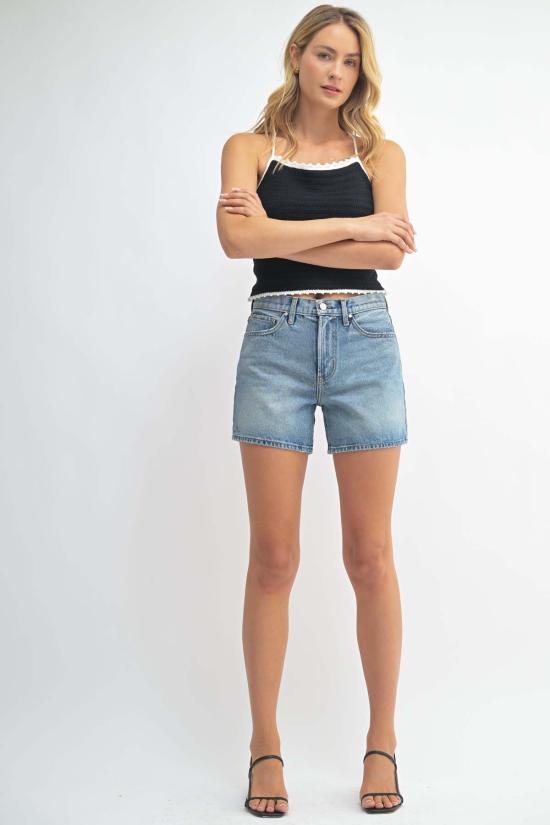  저스트 블랙 데님 데님 숏팬츠 BH507N BLUE - JUST BLACK DENIM
