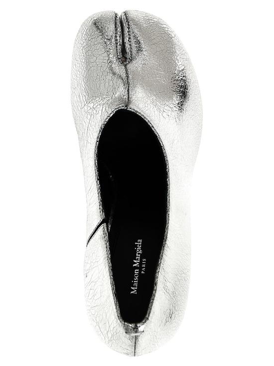  마르지엘라 힐/펌프스 메종  송아지 가죽 미드힐 펌프스 실버 - MAISON MARGIELA