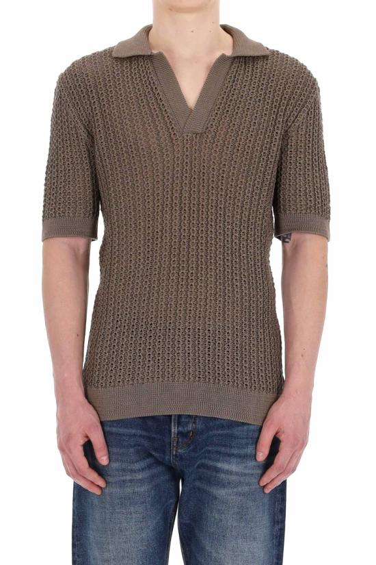 25SS 딸리아토레 폴로 티셔츠 ASCHER PWE25 02 2TAUPE Grey - TAGLIATORE