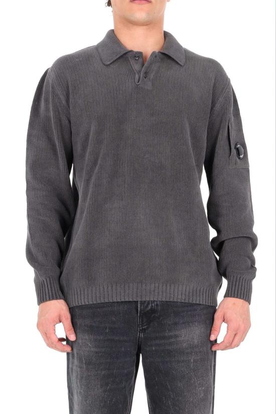 25FW 씨피 컴퍼니 폴로 티셔츠 MKN021A00 5558G 2978 Grey - C.P. COMPANY