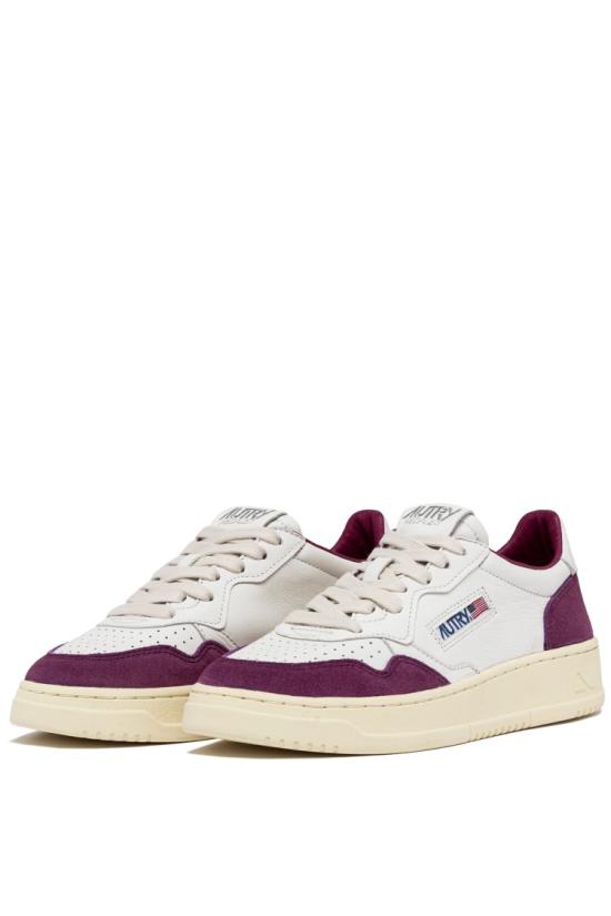 25SS 오트리 메달리스트 로우 레더 스니커즈 AULW GS39WHT SCRLT Neutrals - AUTRY
