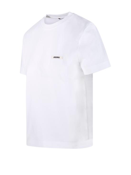26FW 자크뮈스 그로그랭 로고 솟슬리브 티셔츠 TSW00550AJ00029 100 WHITE - JACQUEMUS