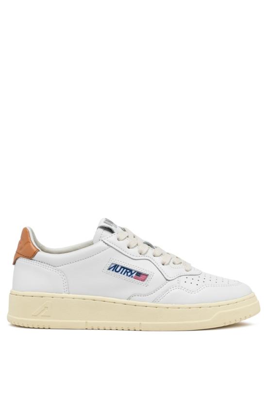 25SS 오트리 메달리스트 로우 레더 스니커즈 AULW LL76WHT SNDSTRM White