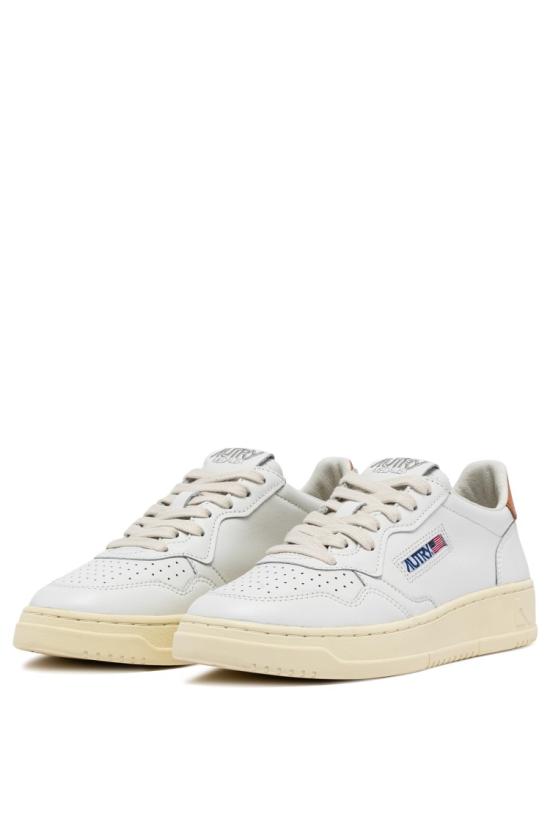 25SS 오트리 메달리스트 로우 레더 스니커즈 AULW LL76WHT SNDSTRM White - AUTRY