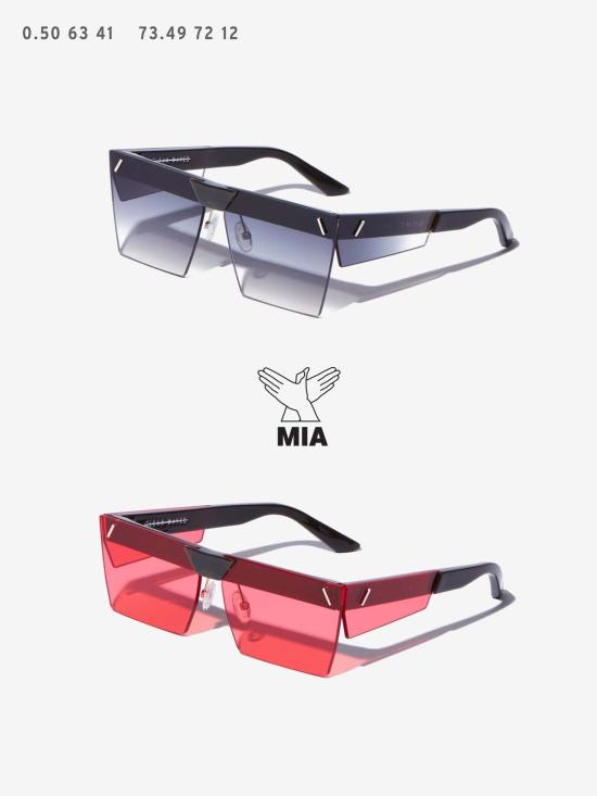  클린 웨이브스 선글라스 M.I.A. 선글라스 블랙/레드