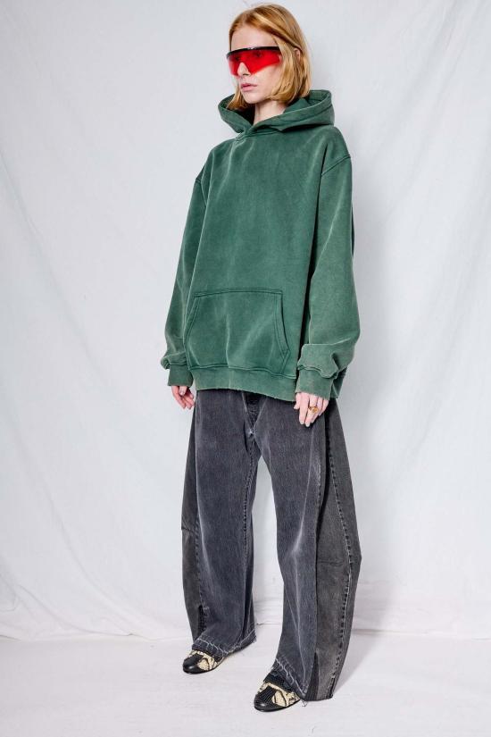  어셈블리 뉴욕 후드 티셔츠 어셈블리 페이디드 그린 후드 티셔츠 - ASSEMBLY NEW YORK