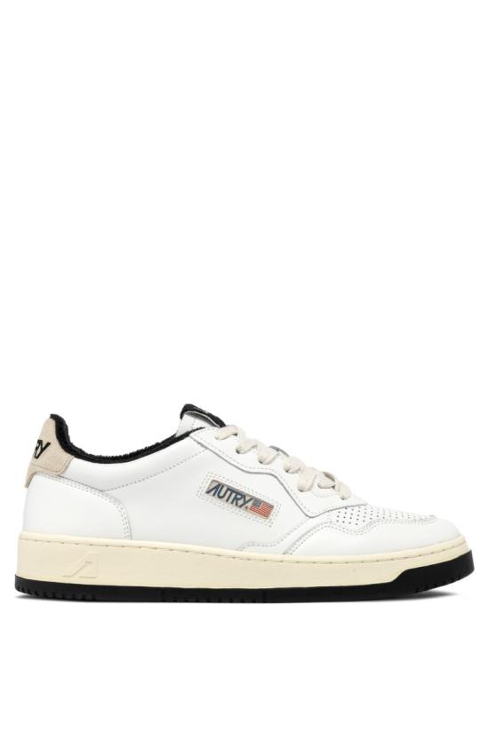 25SS 오트리 메달리스트 로우 레더 스니커즈 AULW VS08WHT BLK White