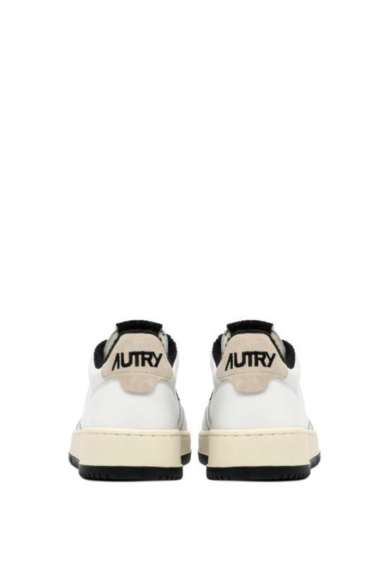 25SS 오트리 메달리스트 로우 레더 스니커즈 AULW VS08WHT BLK White - AUTRY
