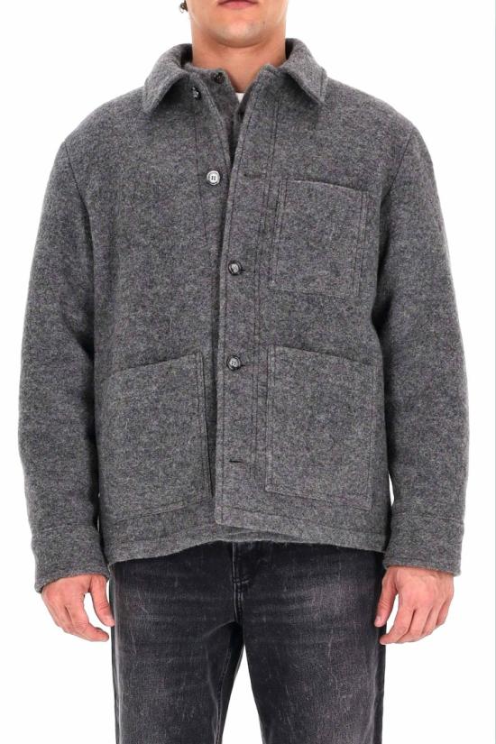 25FW 아페쎄 자켓 WVBEH H32029PLA GRIS CHINE Black - A.P.C.