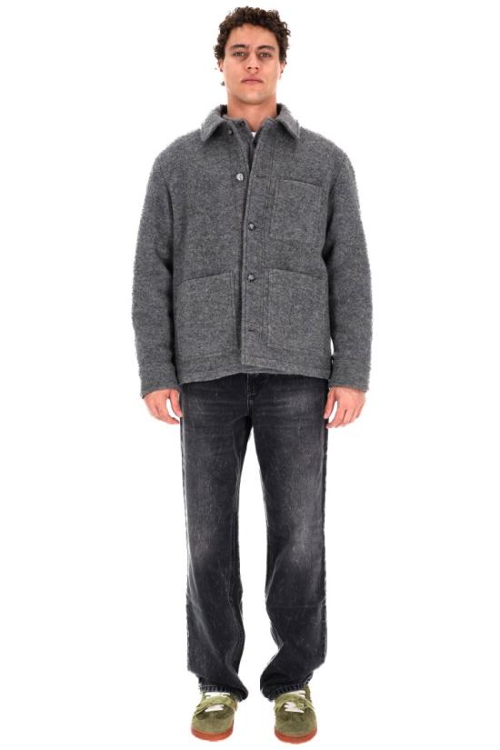 25FW 아페쎄 자켓 WVBEH H32029PLA GRIS CHINE Black