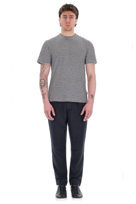 25SS 오피신 제네랄 반팔 티셔츠 MTEE226NAVY WHITE Grey