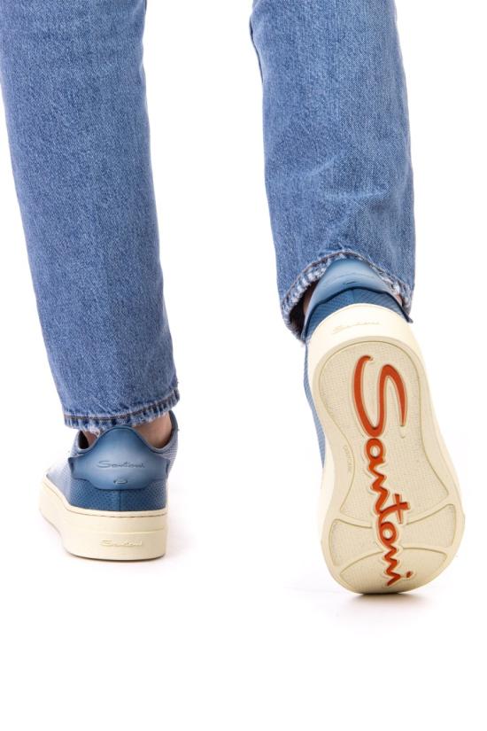  산토니 스니커즈 MBGT21651LAREFGO 3V18 Blue - SANTONI